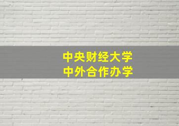 中央财经大学 中外合作办学